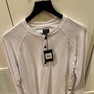 Good Man Brand White Henley Pullover